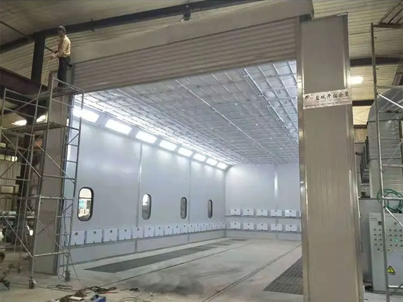 地溝式大型機械噴烤房